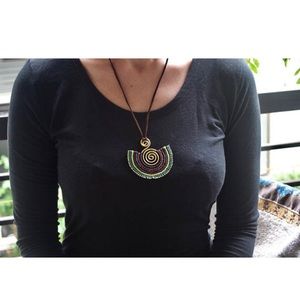 Handmade Macrame Pendant Necklace